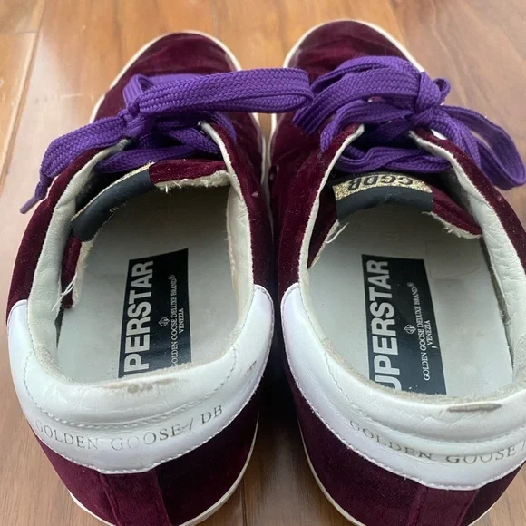 Golden Goose Purple Velvet Sneakers - Picture 5 of 6